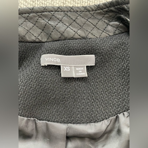 Vince Black Tailored Blazer Cropped Jacket - Picture 2 of 16